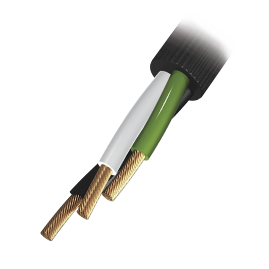 Bobina de 100 Metros / Cable ElÃ©ctrico de Uso Rudo / 3 Hilos Calibre 10 AWG / Hasta 600 V.