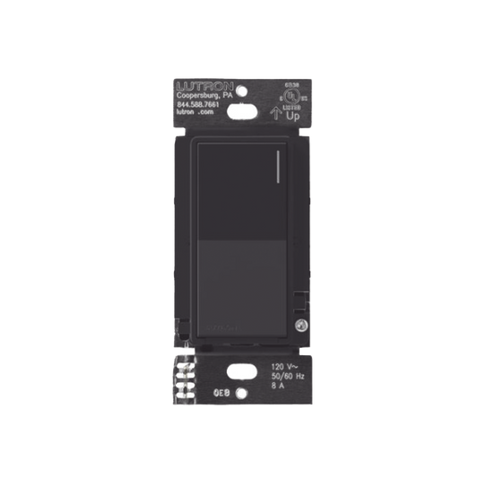 (RadioRA3) Apagador Auxiliar de pared, compaÃ±ero de apagadores multilocaciÃ³n. Usar en 3 vÃ­as o escalera. Color negro.