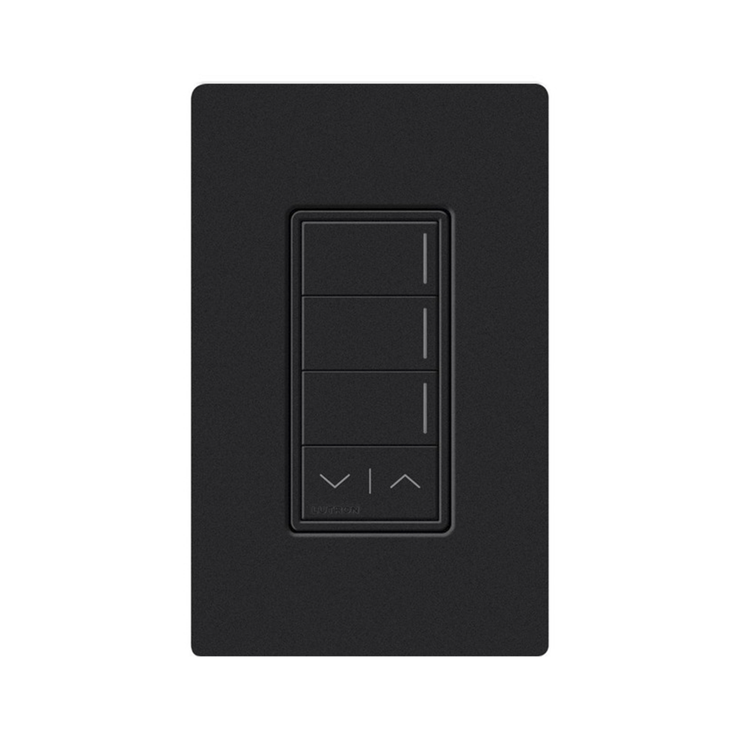 (RadioRa3) Botonera Sunnata Negro 3 escenas y 2 botones subir/bajar para Radio RA3, programe escenas diferentes en cada botÃ³n.