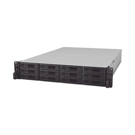 Servidor NAS para Rack (2 U) de 12 BahÃ­as (Expandible a 36 BahÃ­as) / Hasta 648 TB / 8 GB RAM / Servicio Nube Gratis (P2P) / AdministraciÃ³n Remota y Respaldo Programado
