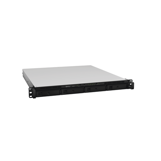 Servidor NAS para Rack (1 U) de 4 BahÃ­as (Expandible a 8 BahÃ­as) / Servicio Nube Gratis (P2P) / AdministraciÃ³n Remota y Respaldo Programado/ Fuente poder redundante