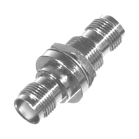 Adaptador de TNC Hembra Rosca Izquierda a TNC Hembra Rosca Izquierda para Panel, NÃ­quel/ Oro/ TeflÃ³n.