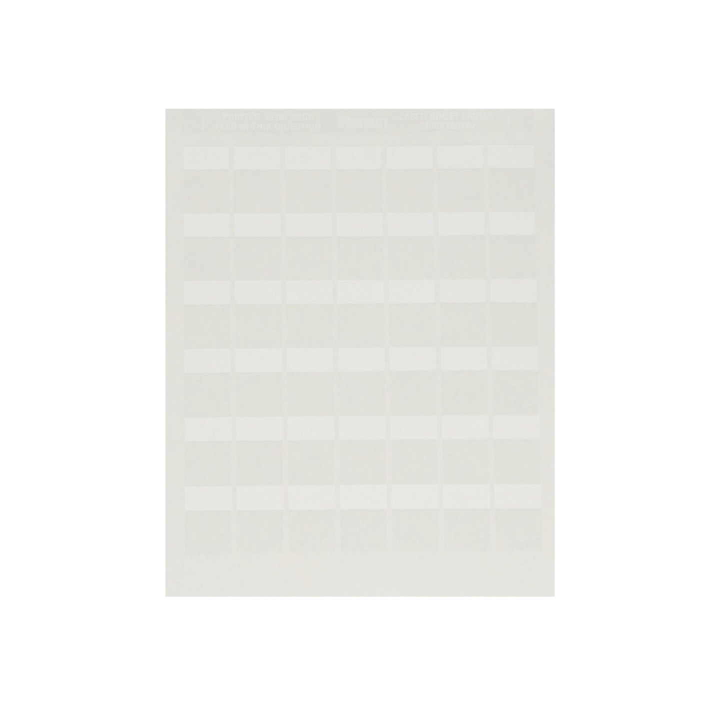 Paquete de Hojas con 2500 Etiquetas de IdentificaciÃ³n Auto-laminadas para Impresora LÃ¡ser/InyecciÃ³n de Tinta, para Cables de 4.1 a 8.1 mm de DiÃ¡metro (10 - 6 AWG), Color Blanco