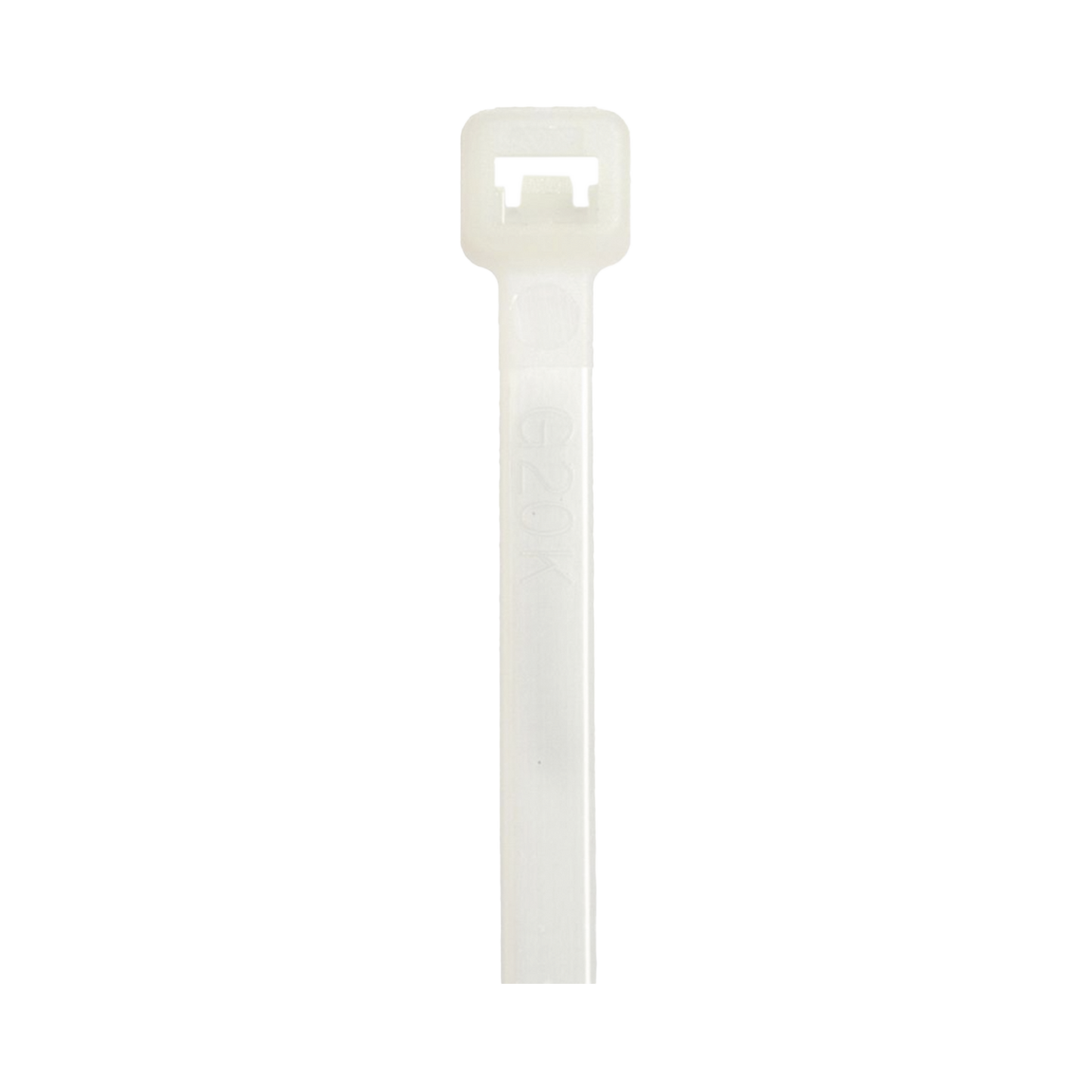 Cincho de Nylon 6.6 StrongHoldâ„¢, 533mm largo x 7.6mm ancho, Color Natural, Plenum, Paquete de 100pz