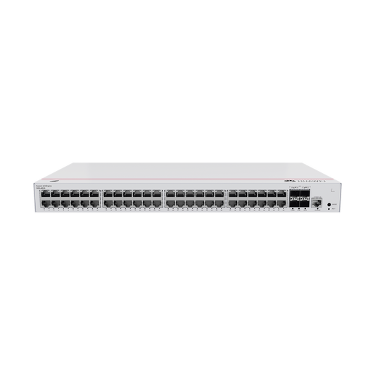 Switch Gigabit Administrable PoE Capa 2 / 48 puertos 10/100/1000 Mbps (PoE) / 4 Puertos SFP Uplink / 380W / PoE Perpetuo / AdministraciÃ³n Nube Gratis