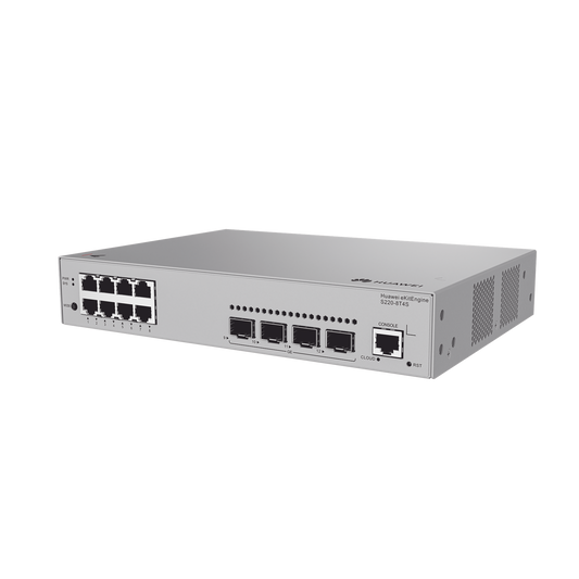 Switch Gigabit Administrable Capa 2 / 8 puertos 10/100/1000 Mbps / 4 Puertos SFP Uplink / AdministraciÃ³n Nube Gratis