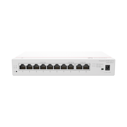 HUAWEI eKit - Router Multi-Servicio / 1 puerto 10/100/1000 Mbps(WAN) / 1 puerto 10/100/1000 Mbps(WAN/LAN) PoE / 7 puertos 10/100/1000 Mbps(LAN) PoE / 124W / Rendimiento 2 Gbps / Controla hasta 64 APs / Hasta 250 Clientes / AdministraciÃ³n Nube Grati