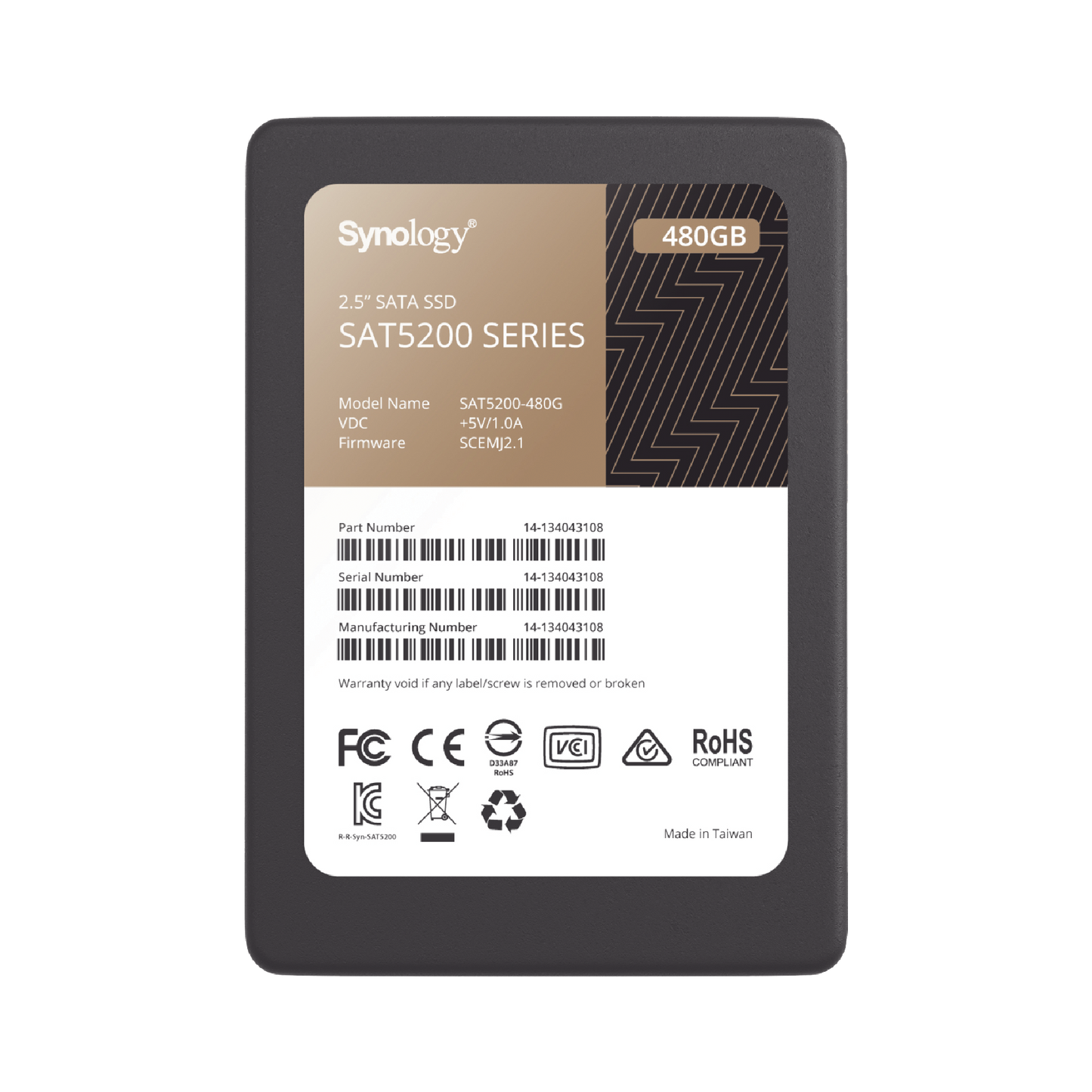 480 GB SSD , diseÃ±ada para Synology NAS