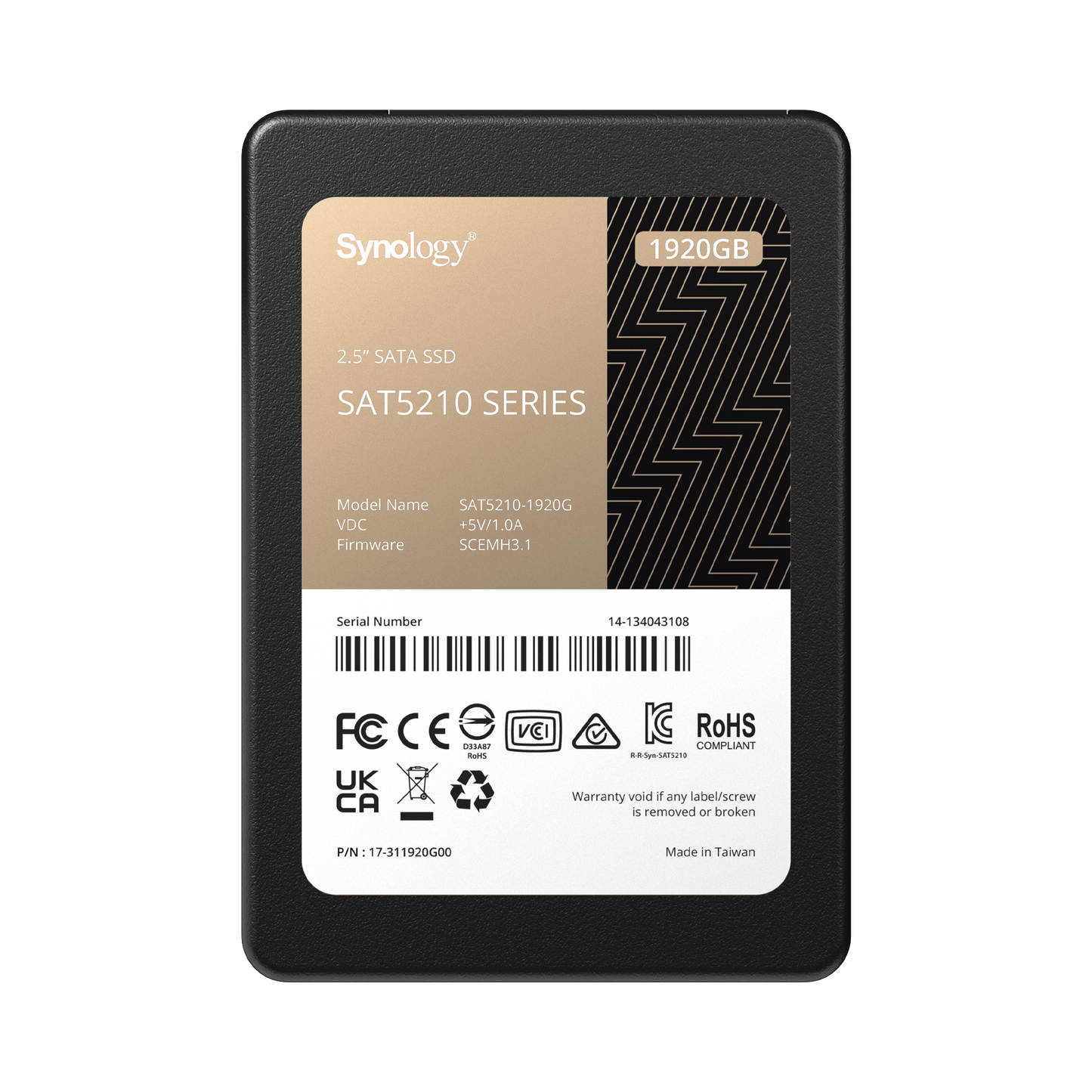 1920 GB SSD , diseÃ±ada para Synology NAS