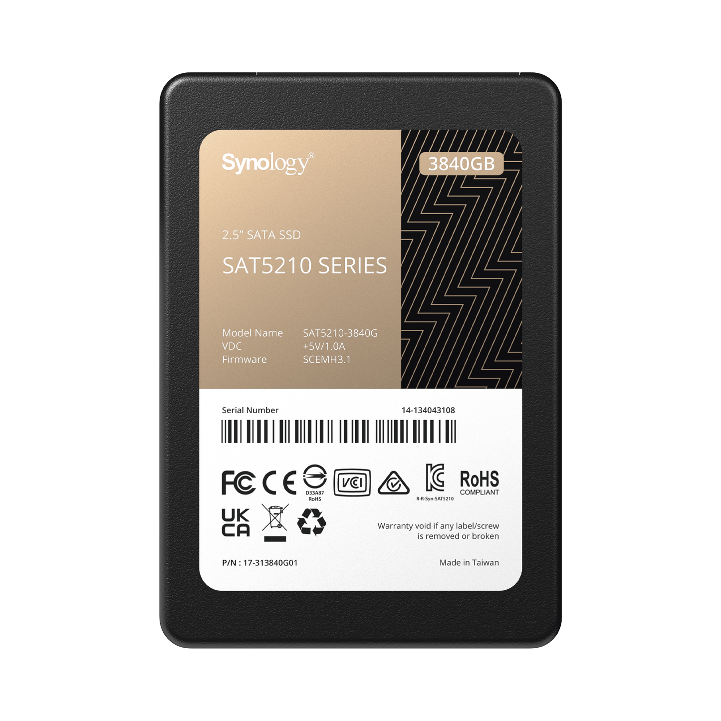 3840 GB SSD , diseÃ±ada para Synology NAS