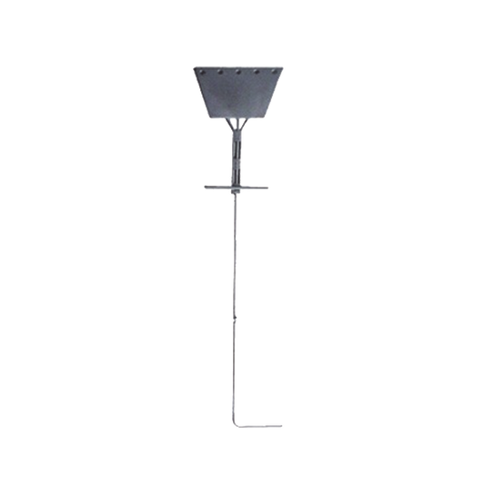 Ancla de Piso Tipo Paleta 5 Orificios para Retenida. Placa: 3/4", Redondo: 1", Altura: 210 cm. Galv. Inmersión.