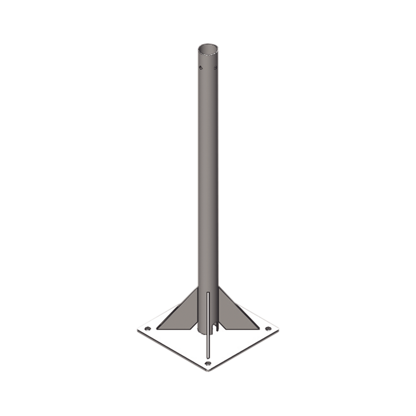 MÃ¡stil de 3 metros por 2" de DiÃ¡metro. Galvanizado por InmersiÃ³n en Caliente.