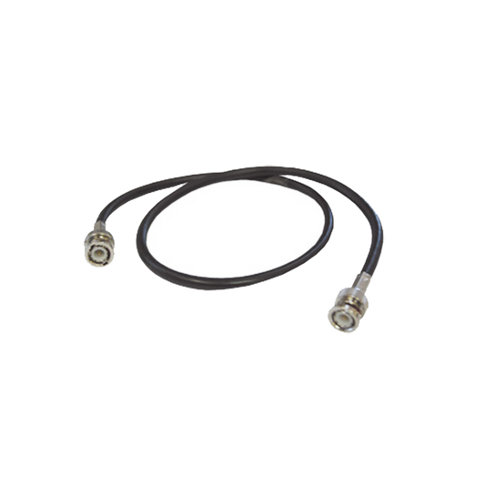 Cable Coaxial RG-59U-SYS-COBRE (30 cm) Cinta Poliester, 40% Malla-Aluminio, BNC Macho-BNC Macho.