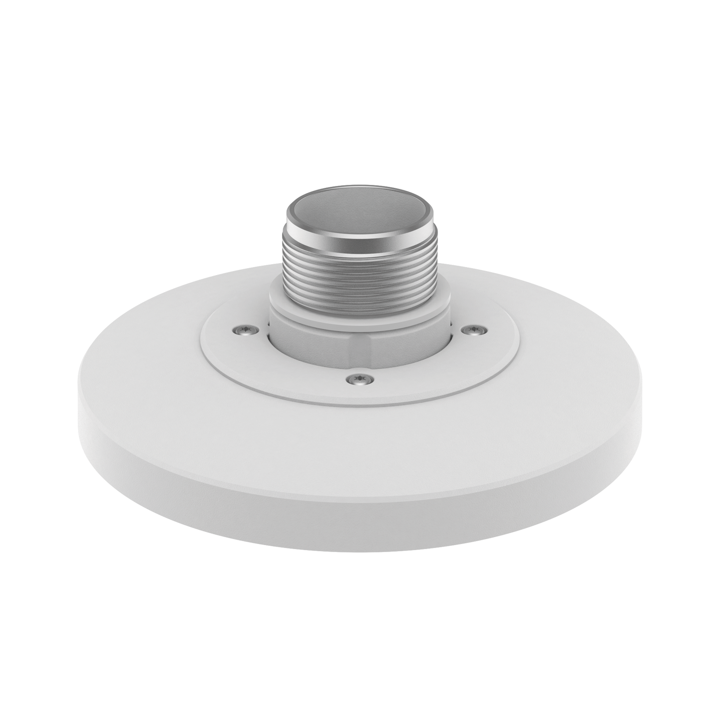 Adaptador tipo plato para CÃ¡mara tipo domo Hanwha, necesario para usar accesorios de pared o techo, verificar lista de compatibilidad