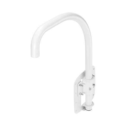 Montaje para Muro o Azotea (Parapeto, Cuello de ganso) Compatible con CÃ¡maras Domo Samsung/Hanwha, uso Interior/Exterior