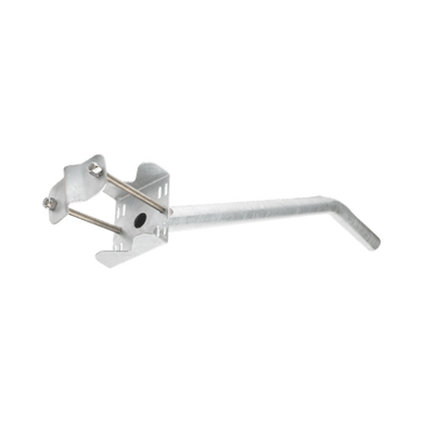 Brazo Galvanizado para Luminaria 2" DiÃ¡metro con Abrazadera para Poste hasta 3" DiÃ¡metro.