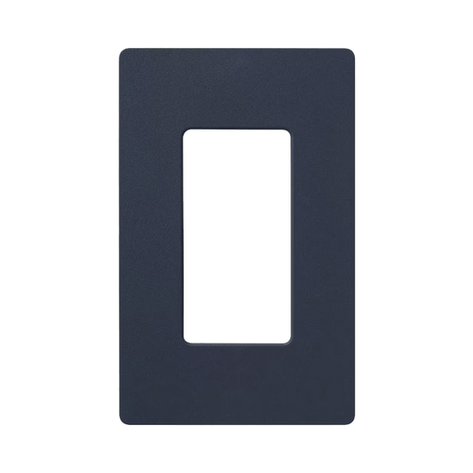 Placa de pared 1 espacio, para atenuador (dimmer), apagador ó control remoto inalámbrico LUTRON.