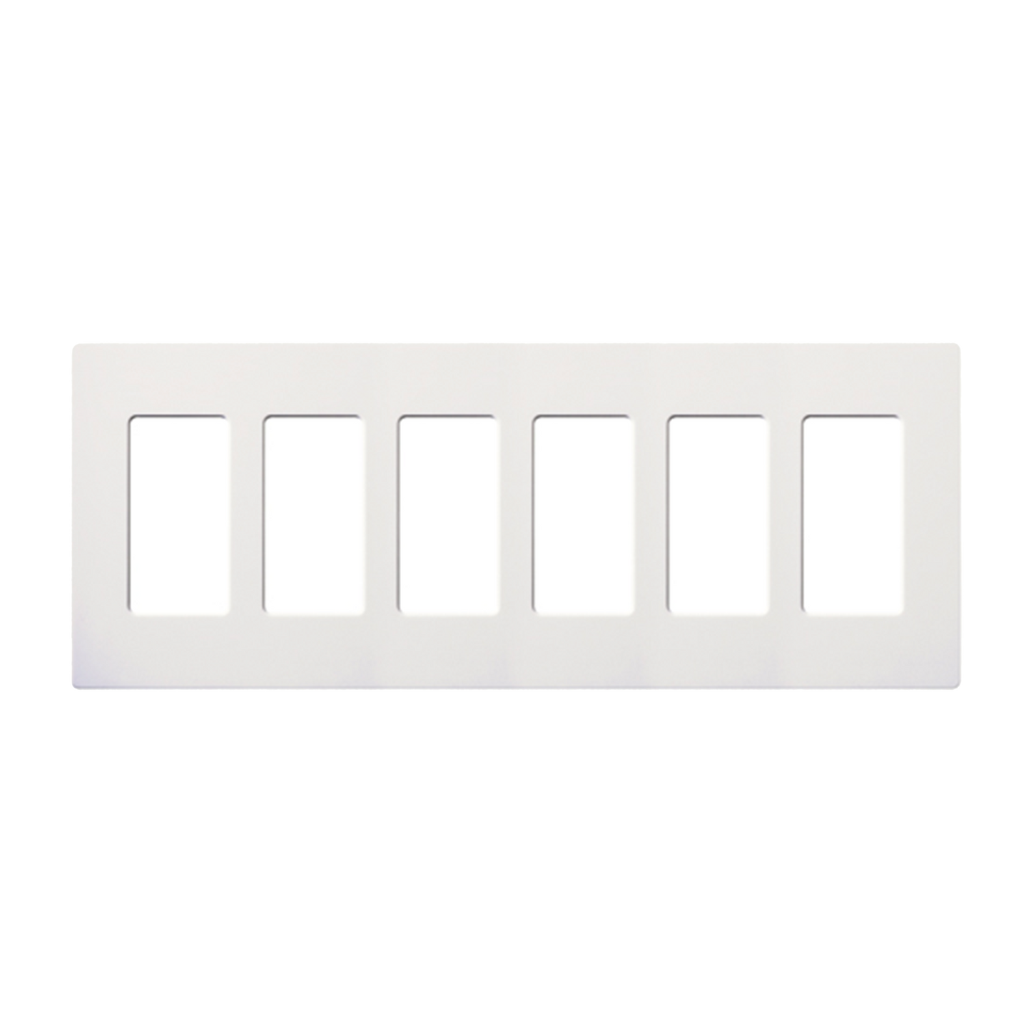 Placa 6 espacios pata dimmer o apagadores Lutron