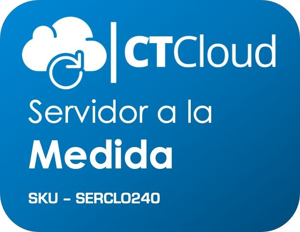 Servidor Virtual a la MEDIDA en nube, S.O. Específico, recursos específicos del servidor en VCPU, RAM, DD SSD. 