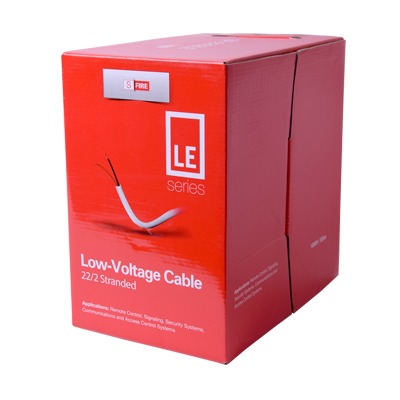 Bobina de 305 Metros de Cable / 2 x 22 AWG / Tipo CCA de Color Blanco / Aplicaciones en Alarmas de IntrusiÃ³n/Control de Acceso/AutomatizaciÃ³n/ Interfonos y TV porteros