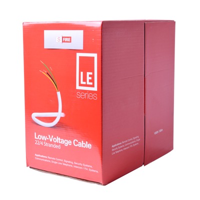 Bobina de 305 Metros / Cable de CCA / 4 x 22 AWG / Tipo Aluminio Revestido de Cobre / Aplicaciones en Alarmas de IntrusiÃ³n /AutomatizaciÃ³n