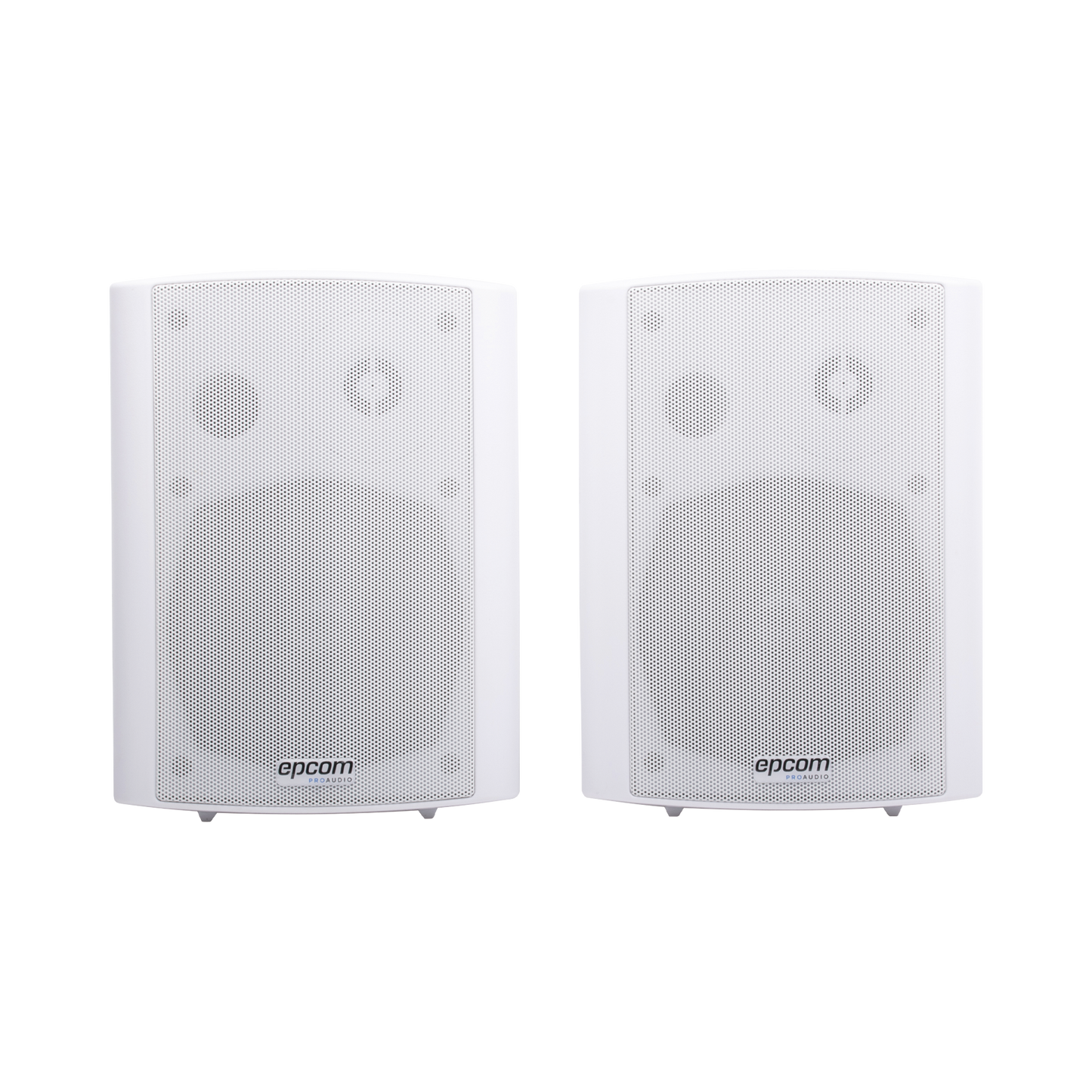 Altavoces Amplificada de Montaje en Pared 5"+1.5" | RMS 20W@8ohms y Pasivo 20W | Material ABS | Reja MetÃ¡lica | Bracket de Metal | Color Blanco