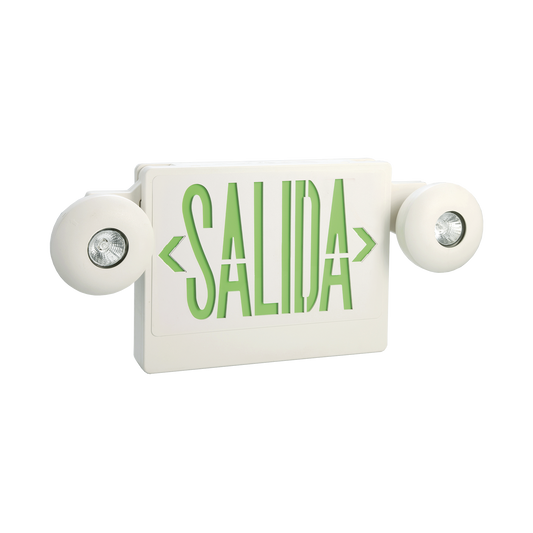 Letrero LED de SALIDA con Luz de Emergencia/Montaje Universal (pared, lateral o Techo)/BaterÃ­a de Respaldo Incluida