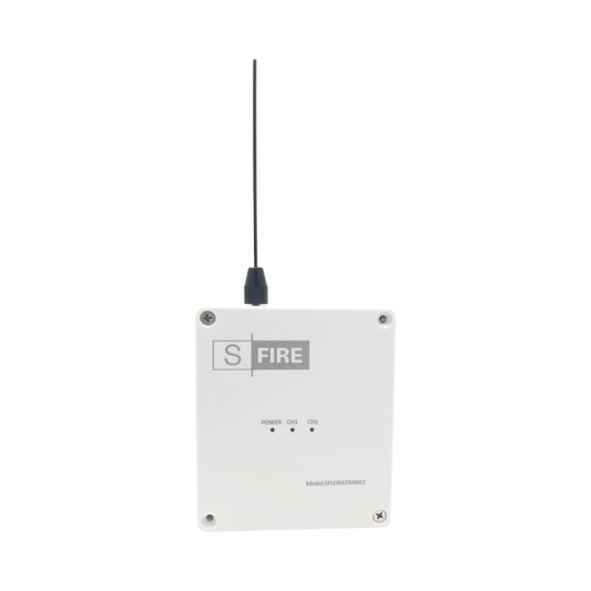 Transmisor inalÃ¡mbrico / Entrada de 2 contactos secos NA / Distancia mÃ¡xima de transmisiÃ³n 2500 metros (Linea de vista)