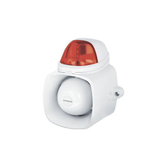 Sirena/luz estroboscópica autónoma – Rojo  4 en 1