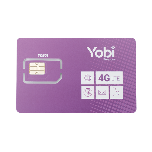 SIM SYSCOM 10GB mensual para dispositivos mÃ³viles 3G/4G (YOBI) 1 aÃ±o de servicio (solo datos)