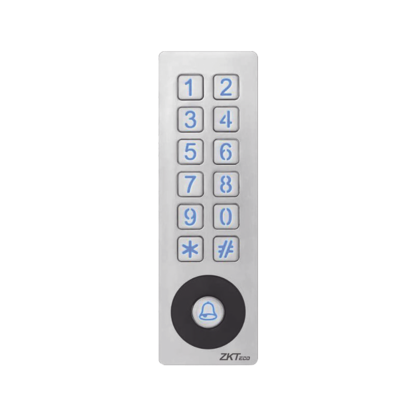 Teclado con Lector de Tarjetas 125Khz, Autónomo, 1,000 Tarjetas, 8 Grupos de Contraseñas