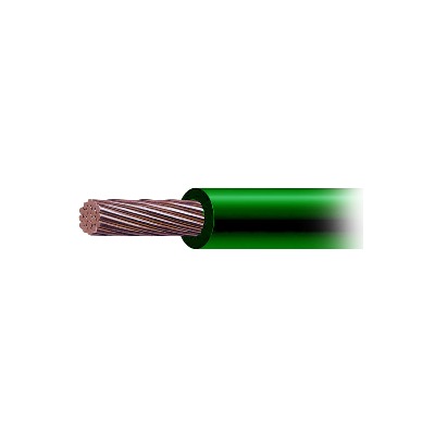 6 AWG / Cable ElÃ©ctrico / 1 Conductor /  Cobre /  Recubierto THW-LS / 19 Hilos / Color Verde / 100 metros