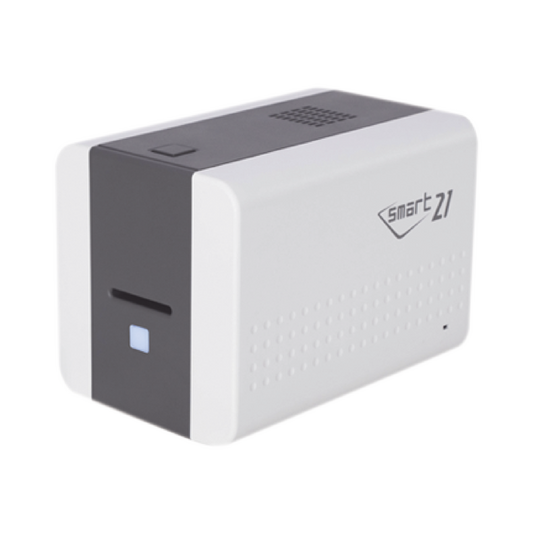 Impresora de Tarjetas Semi- automÃ¡tica SMART21 / Ingreso de Tarjetas Manual/Incluye Ribbon, Software y 100 Tarjetas PVC