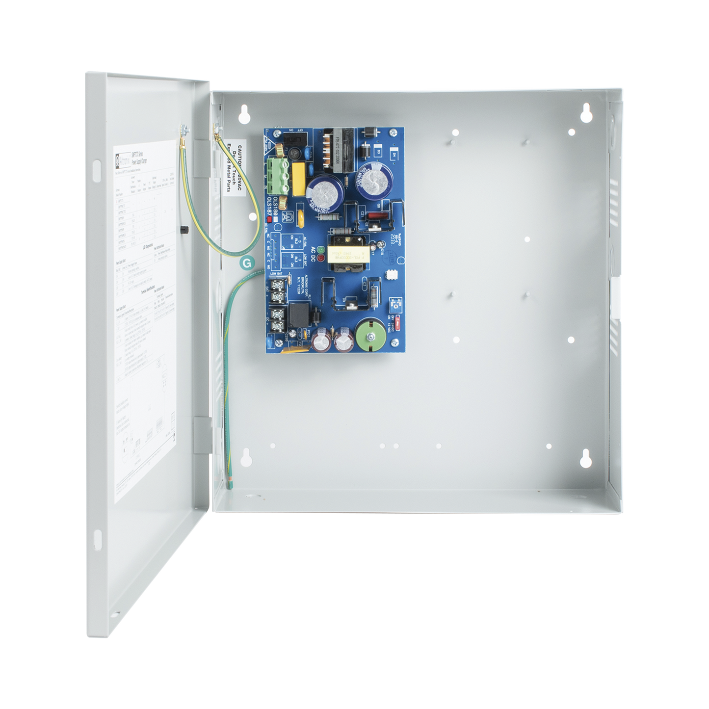 12 o 24 Vcc @ 6 Amp. / fuente de alimentaciÃ³n / 1 salida / capacidad de baterÃ­as de respaldo / requieren baterÃ­as