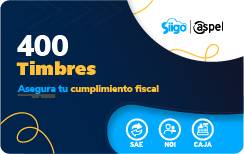 Timbres Fiscales ASPEL Paquete de 400 Timbres FACTE/400 (Electrónico)