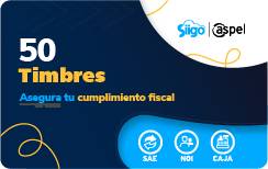 Timbres Fiscales ASPEL PAQUETE DE 50 Timbres FACTE/50 (Electrónico)