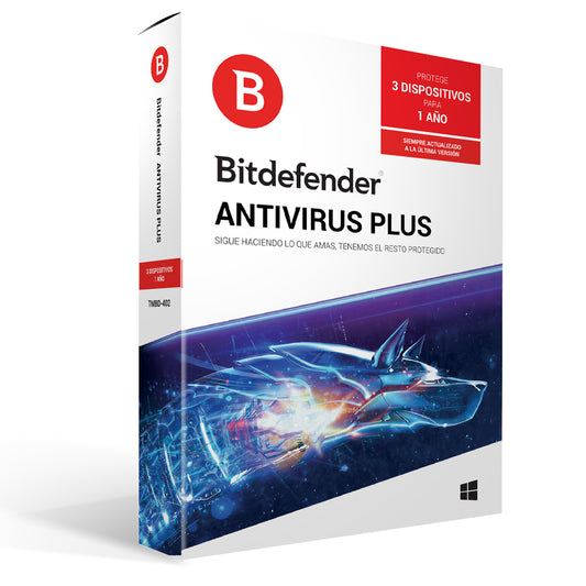 Antivirus BITDEFENDER TMBD-402, Antivirus, 3 licencias, 1 Año(s), Español