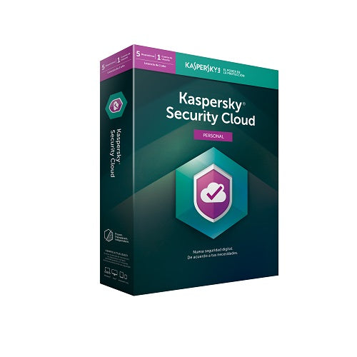 Antivirus KASPERSKY SECURITY CLOUD PERSONAL, 5 licencias, 1 Año(s)