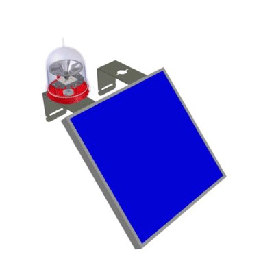 Lampara de ObstrucciÃ³n AutÃ³noma Luz Fija L-810 con CertificaciÃ³n OACI, Hasta 80 horas de AutonomÃ­a.