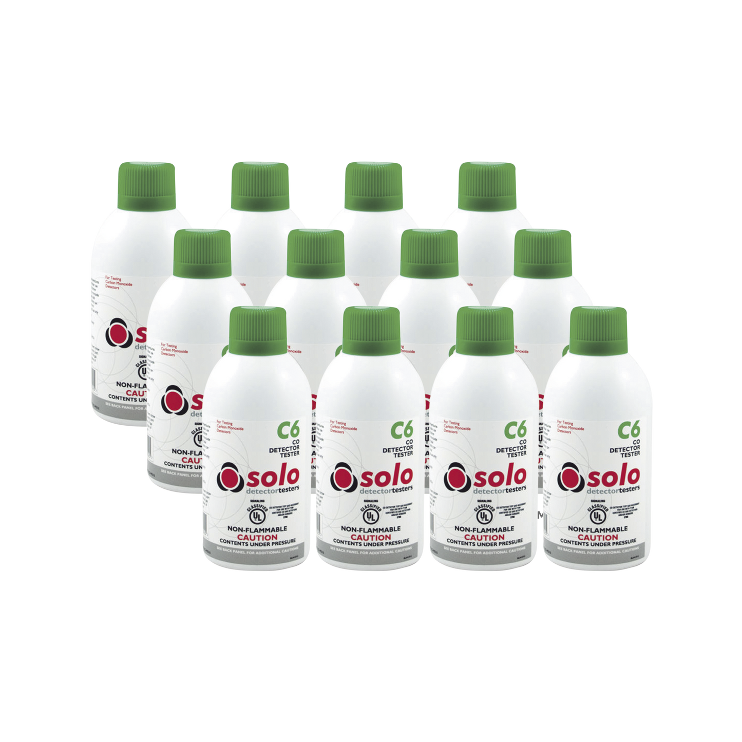 Paquete de 12 latas de gas genuino de monÃ³xido de carbono CO de uso manual o en dispensadores SOLO-330/SOLO-332