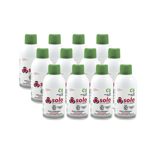 Paquete de 12 latas de gas genuino de monÃ³xido de carbono CO de uso manual o en dispensadores SOLO-330/SOLO-332