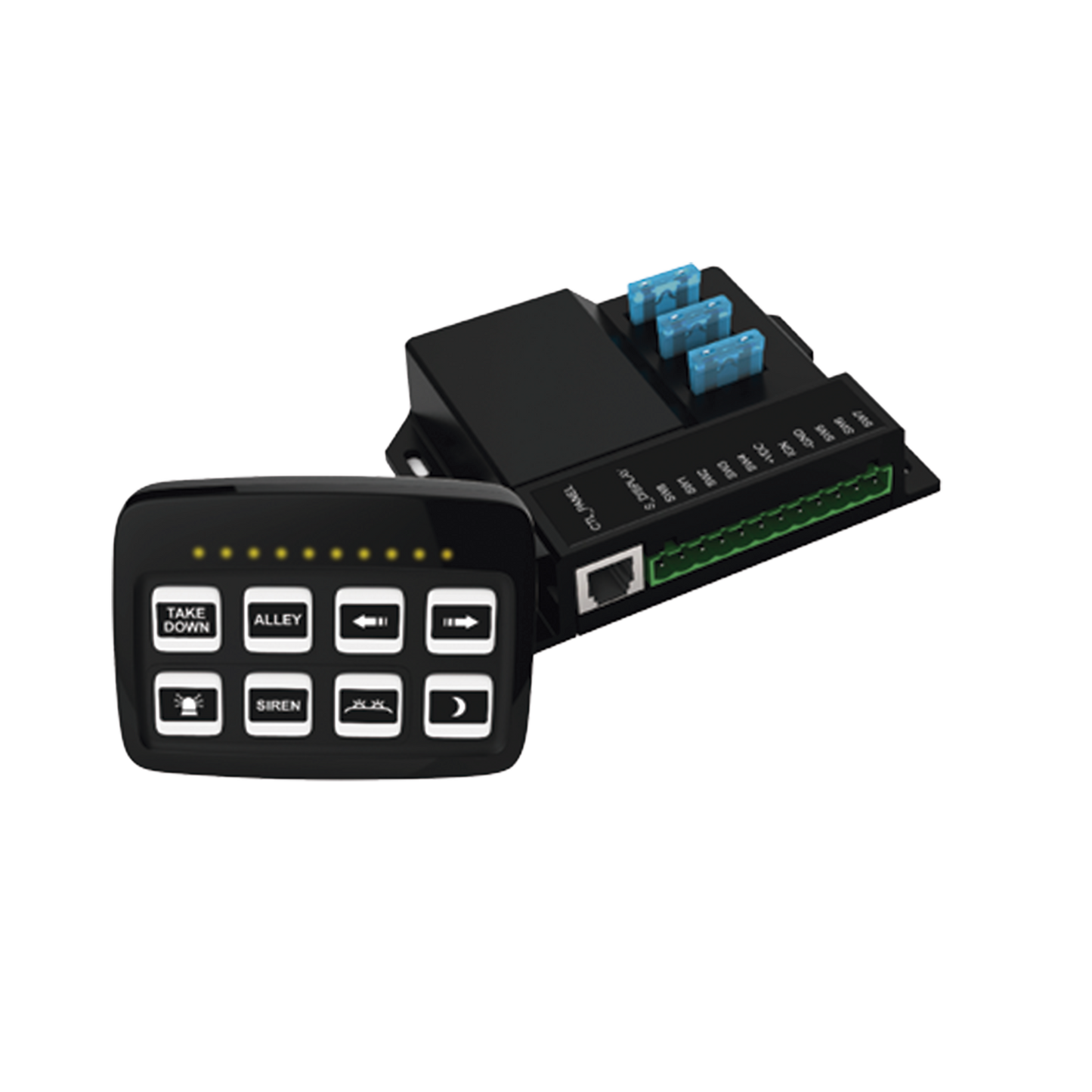 Controlador Universal de 8 interruptores, 12-24 Vcd con Montaje Fijo y de SucciÃ³n