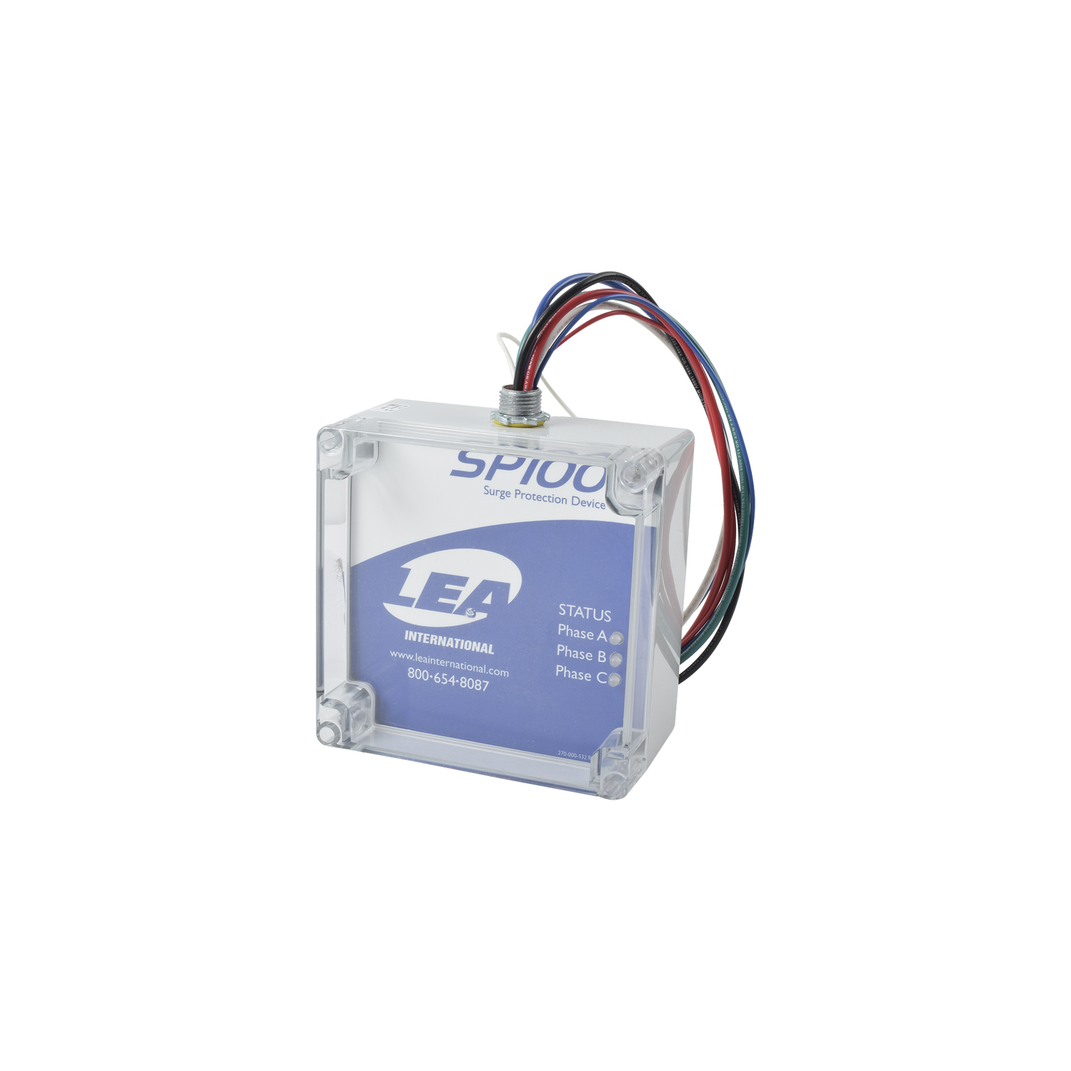 Supresor de Transitorios/Picos Para 120/208 Vac Trifásico en Y de 100 KA de Capacidad Por Fase en Gabinete NEMA 4 (B70-0