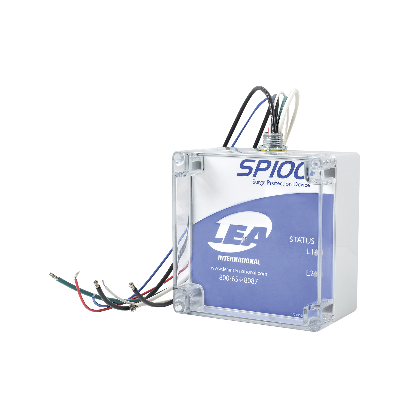 Supresor de Transitorios/Picos Para 120/240 Vac de Fase Partida  de 100 KA de Capacidad Por Fase en Gabinete NEMA 4