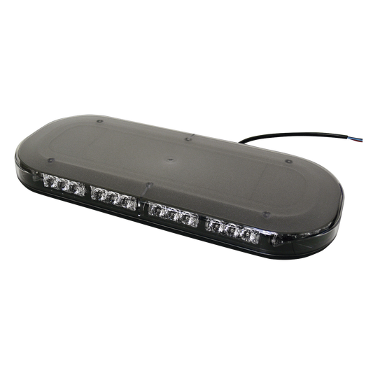 Mini barra de 42 LED, Ã¡mbar/blanco, 15 Pulgadas, SAE, Montaje Fijo Con Tornillos, 12-24 Vcd, Lente transparente