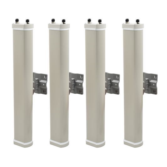 Kit de Antenas Sectoriales, 2.4 GHz, 14 dBi, 2 N-Hembra, 70Â°, polaridad cruzada, para series A8/A8n/A2