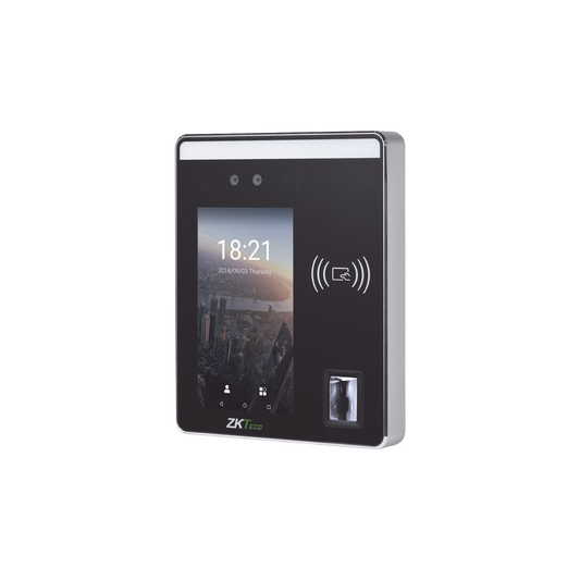 Terminal de reconocimiento facial de alta velocidad 6,000 rostros / 10,000 huellas /  Tarjeta de proximidad / Pantalla tÃ¡ctil de 5 pulgadas