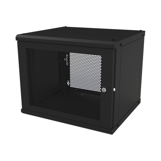 Gabinete de Pared Fijo, Puerta Perforada, con Rack de 19in, 9 Unidades de Rack | LINKEDPRO BY EPCOM