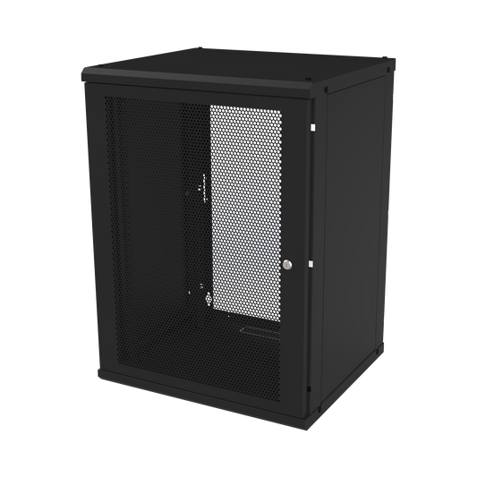 Gabinete de Pared Fijo, Puerta Perforada, Rack 19" de 16 UR. | LINKEDPRO BY EPCOM