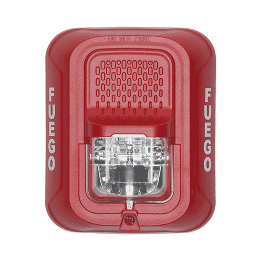 Lámpara Estroboscópica para Montaje en Pared, Color Rojo, Nivel de Candelas Seleccionable, Nuevo Diseño Moderno y Elegante y Menor Consumo de Corriente